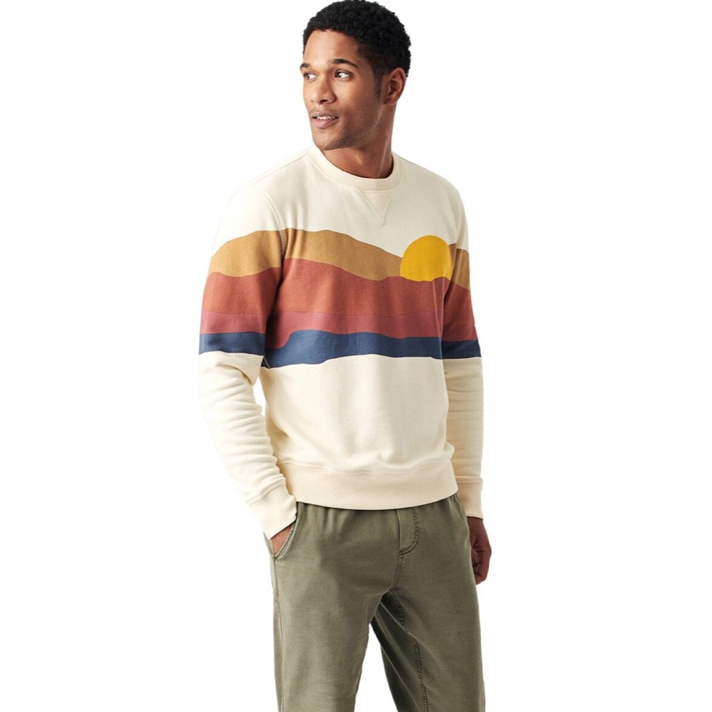 Faherty Summit Landscape Sweatshirt